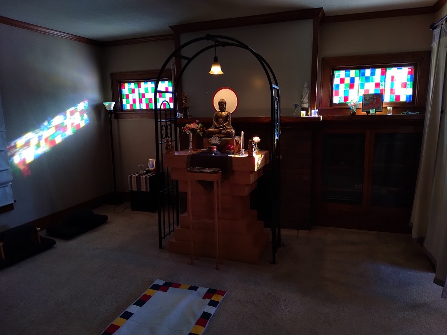 meditation hall windows